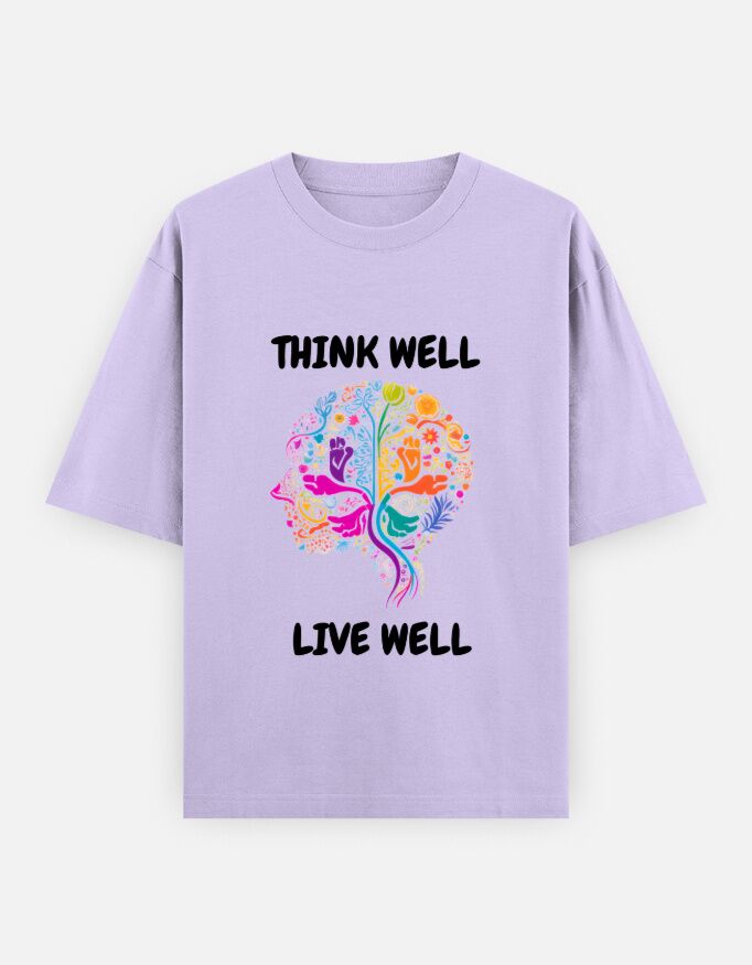 Think Well Live Well Unisex Oversized Classic T-Shirt - Image 11