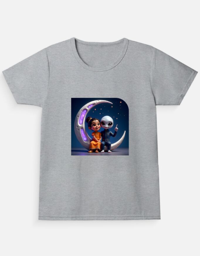 Girl's Crew Neck T-Shirt - Image 3