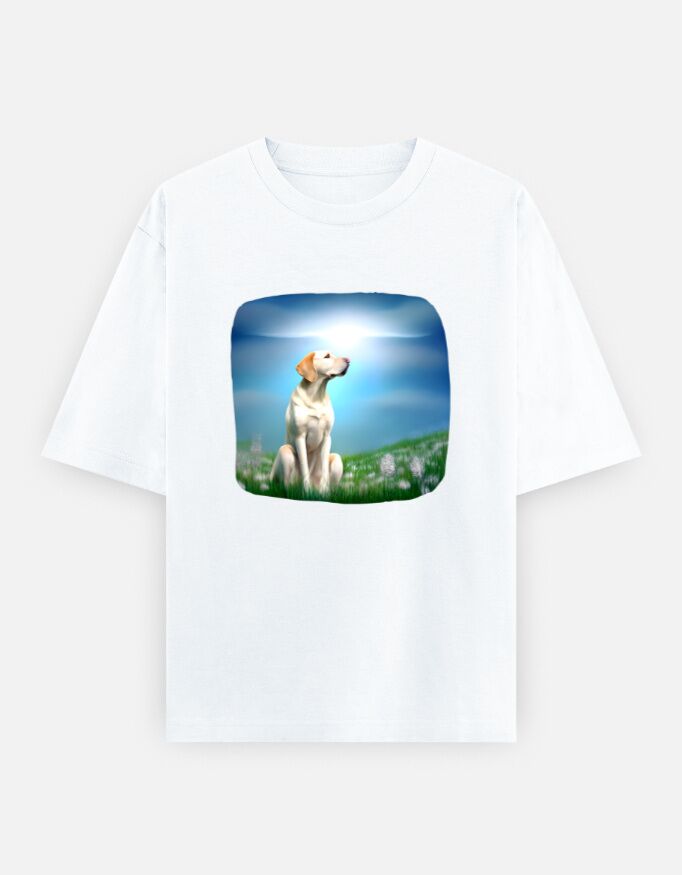 Beautiful Labrador Retriever T-Shirt | Unisex Oversized - Image 8